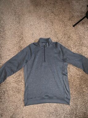 Under Armour Men's Grey Quarter-Zip Sweater